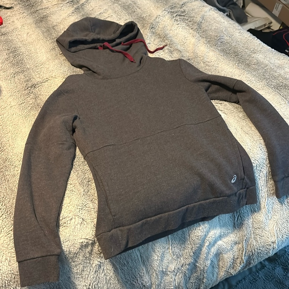 Gray ASICS Hoodie